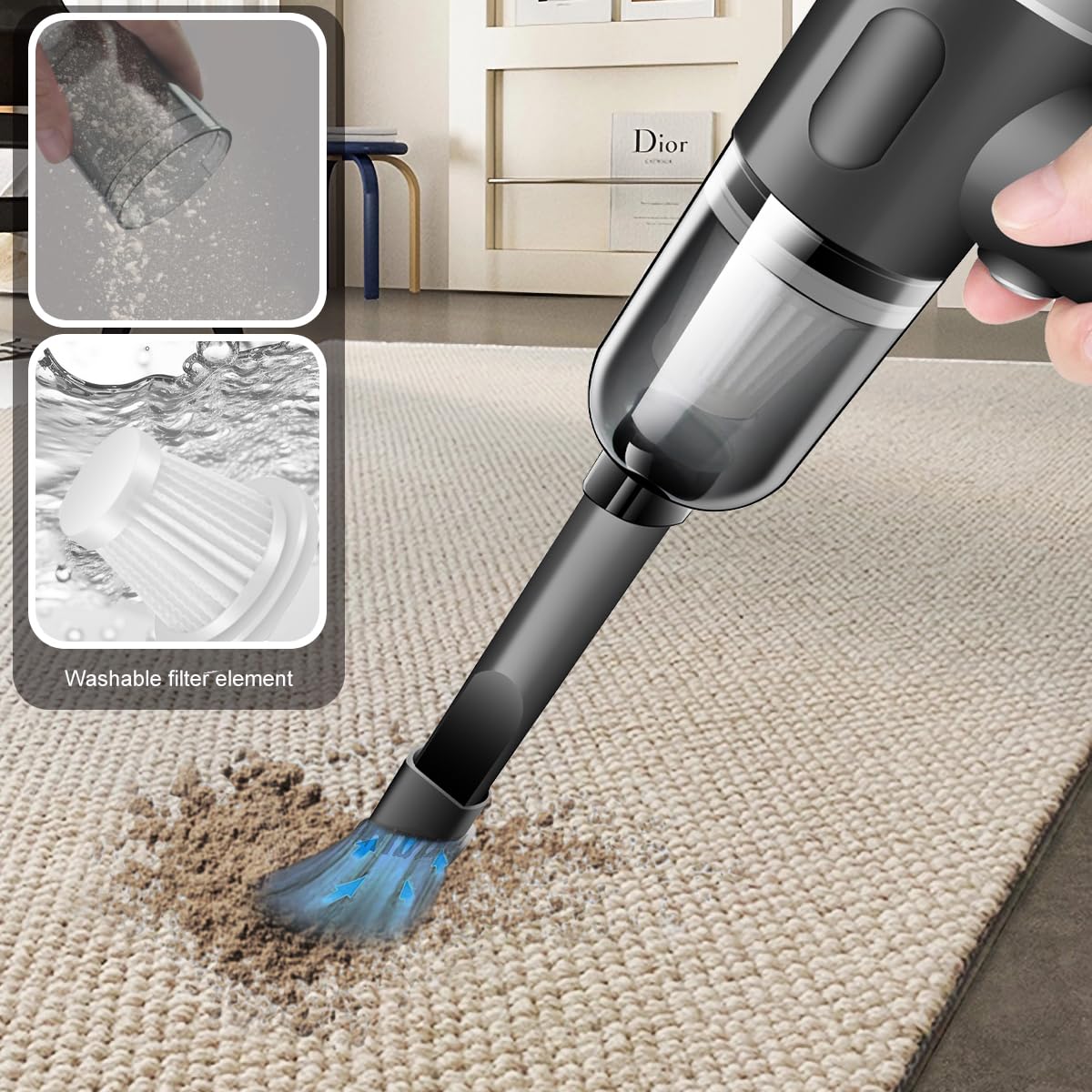 3-in-1 Air Duster & Vacuum Cleaner – Wireless & Powerful |🔥FLASH SALE!🔥|